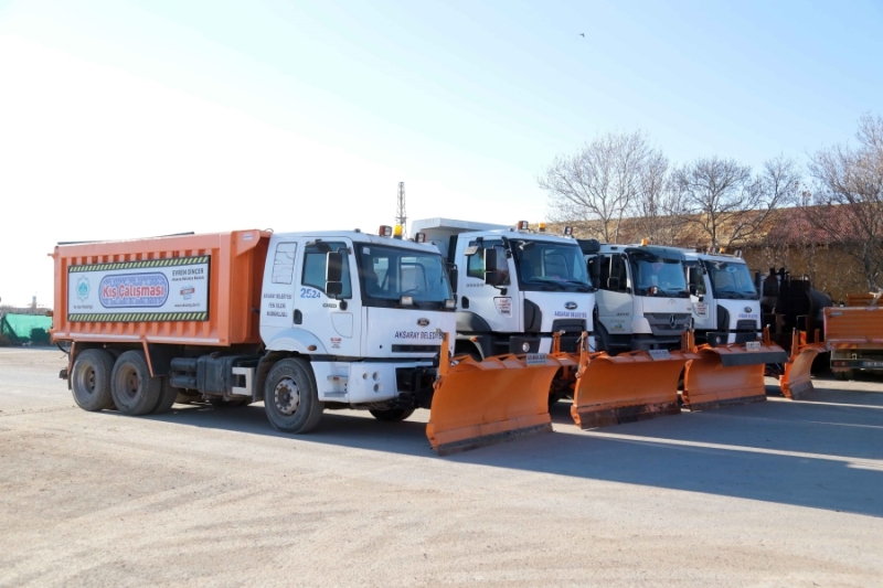 AKSARAY BELEDİYESİ KARLA MÜCADELEYE HAZIR