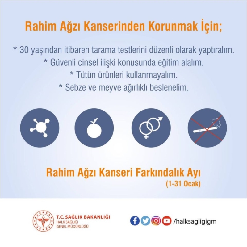 Ocak Ayı Rahim Ağzı Kanseri Farkındalık Ayı 2021