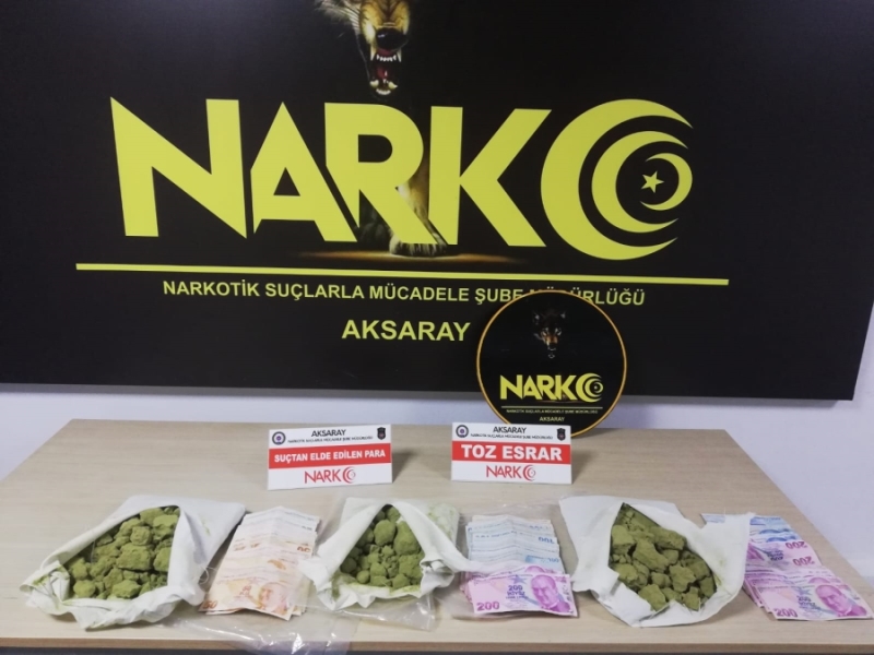 Aksaray Polisi Uyuşturucu Tacirlerine Göz Açtırmıyor 2 kişi tutuklandı