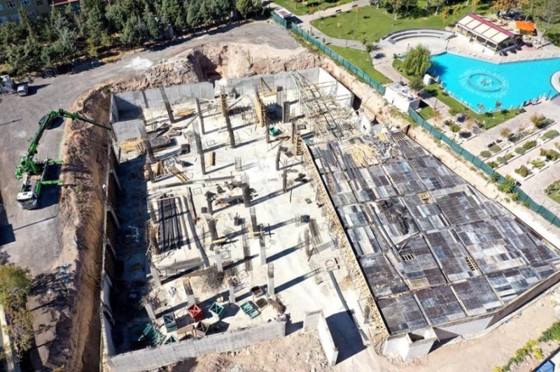 Aksaray Selçuklu Külliyesi İnşaatı Hızla Yükseliyor