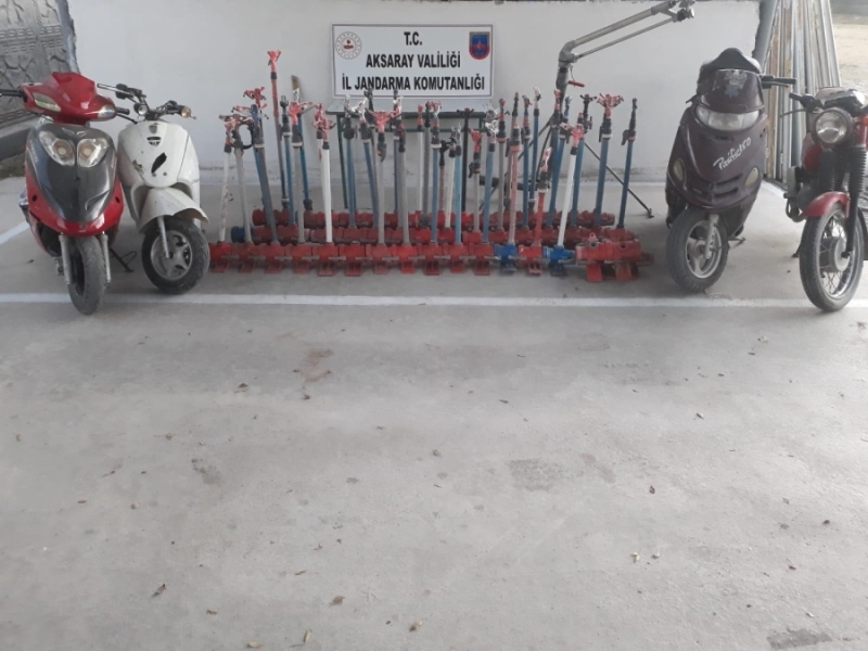 Aksaray Jandarması Çeşitli Alanlarda Hırsızlık Yapan 4 Kişiyi Yakaladı