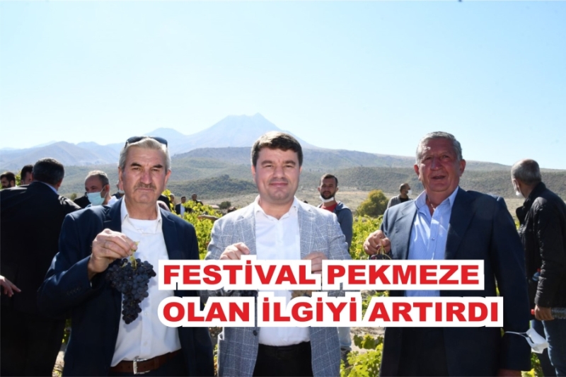 KARKIN KÖYÜ MUHTARI ORHAN KESER BAĞ BOZUMU FESTİVALİ PEKMEZE OLAN İLGİYİ ARTIRDI DEDİ