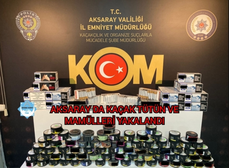 Aksaray da Kaçak Tütün İşi Yapan 2 kişi yakalandı