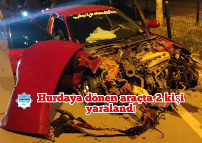 Aksaray merkez Helvaderede meydana gelen kazada 2 kişi yaralandı