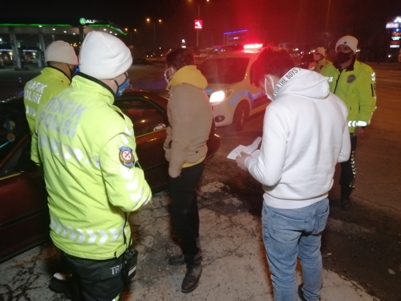 Plakasız araç  ile yasağı delen şahıslara cezai işlem uygulandı