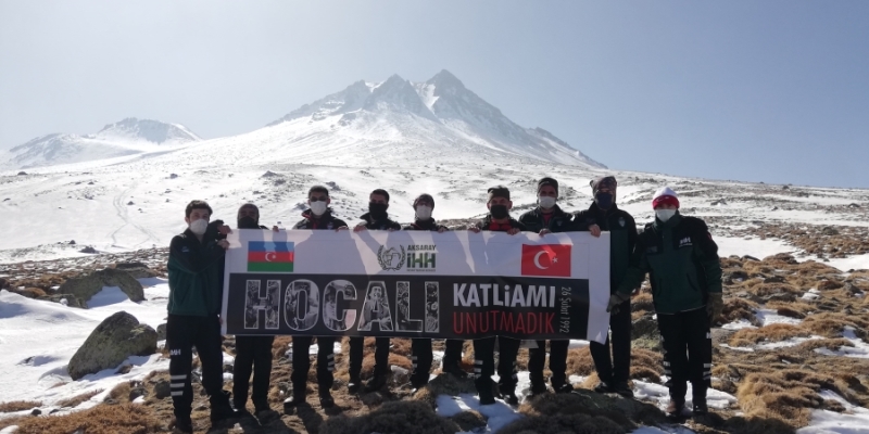 Aksaray İHH HOCALI katliamında hayatını kaybedenlerin anısına Hasandağı