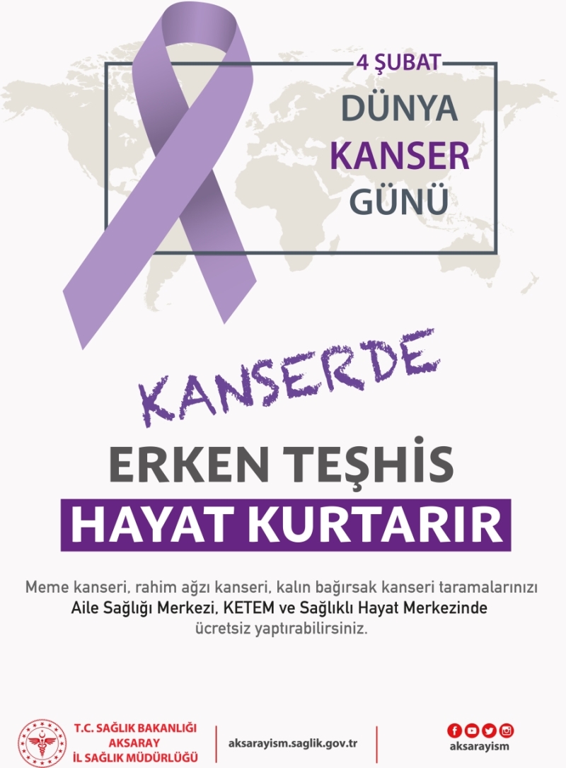  ŞUBAT DÜNYA KANSER GÜNÜ 2021