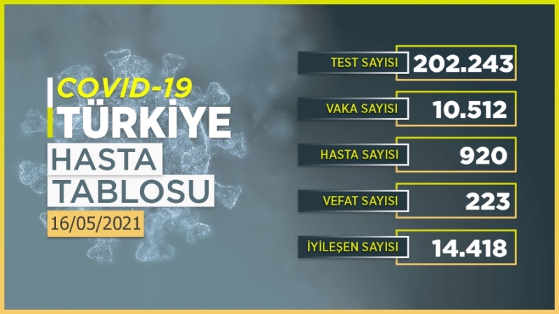 Bugün koronavirüsten 223 kişi hayatını kaybetti
