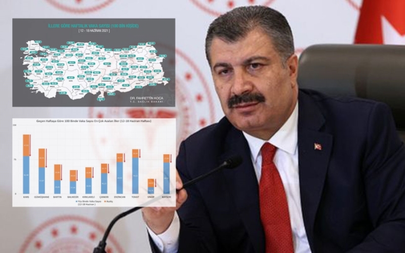 Sağlık Bakanı Fahrettin Koca iki önemli tabloyu paylaştı