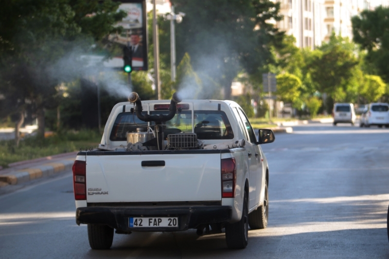 AKSARAY BELEDİYESİ ŞEHİR GENELİNDE KAPSAMLI SOKAK İLAÇLAMASI YAPIYOR