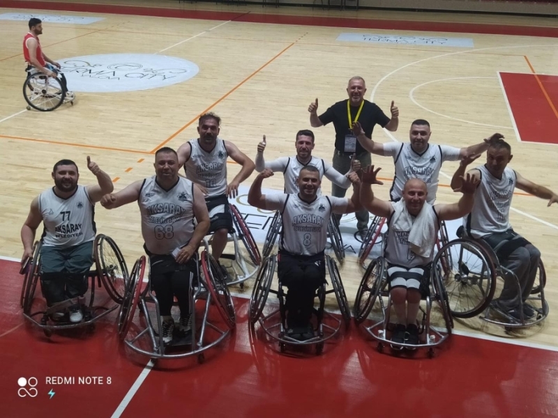 TEKERLEKLİ SANDALYE BASKETBOL TAKIMIMIZ HER MAÇI GALİBİYETLE SONUÇLANDIRDI 