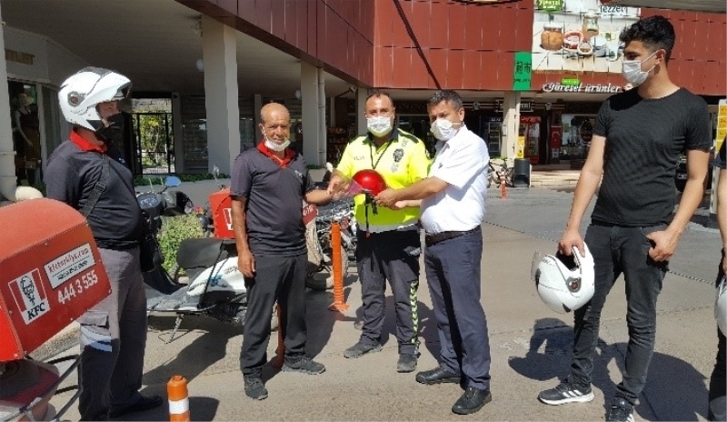 Aksaray da motorlu bisiklet kullanıcılarına yönelik eğitimler ve denetimler arttırıldı.