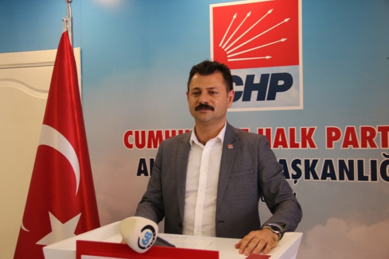 CHP İL BAŞKANI ERTÜRK HERKESE TASARRUF DİYORLAR KENDİLERİ MUAFLAR DEDİ