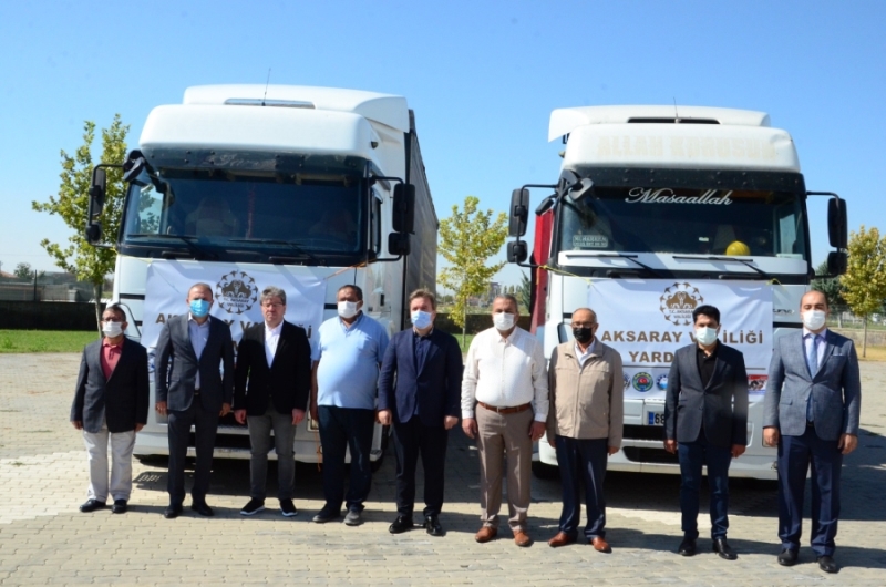 Aksaray dan 2 TIR Gıda Yardımı  Kastamonu Sel Bölgesi Koordinasyon Merkezine gönderildi.