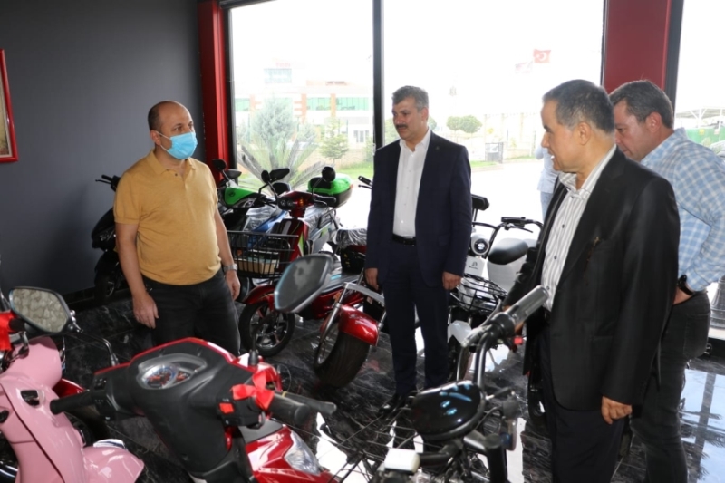 AK PARTİ YÖNETİCİLER  OSB’DE FABRİKALARI ZİYARET ETTİ