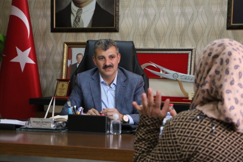 BAŞKAN ALTINSOY MİLLETİMİZİN EMRİNDEYİZ DEDI