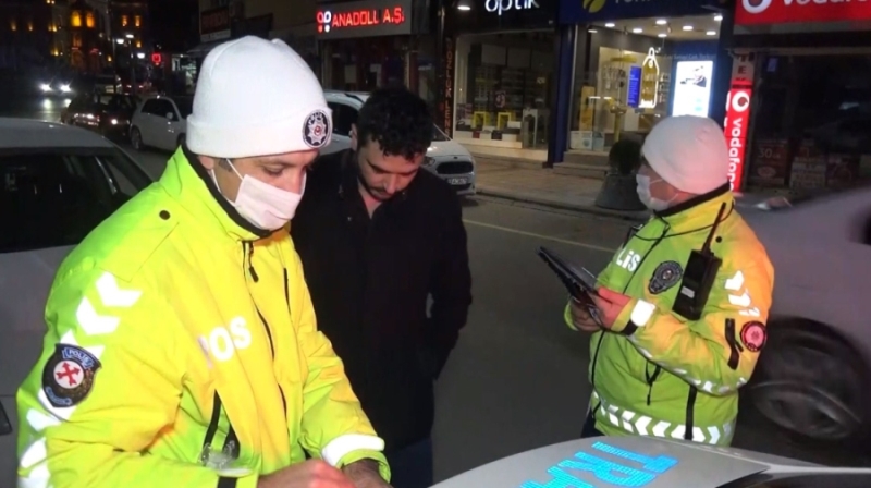 Alkollü sürücüye adeta ceza yağdı