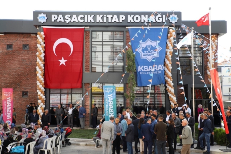 AKSARAY MERKEZ PAŞACIK KİTAP KONAĞI TÖRENLE HİZMETE AÇILDI