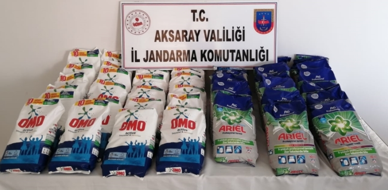 Aksaray Jandarması Sahte Deterjan İmal Eden Şahsı Yakaladı 
