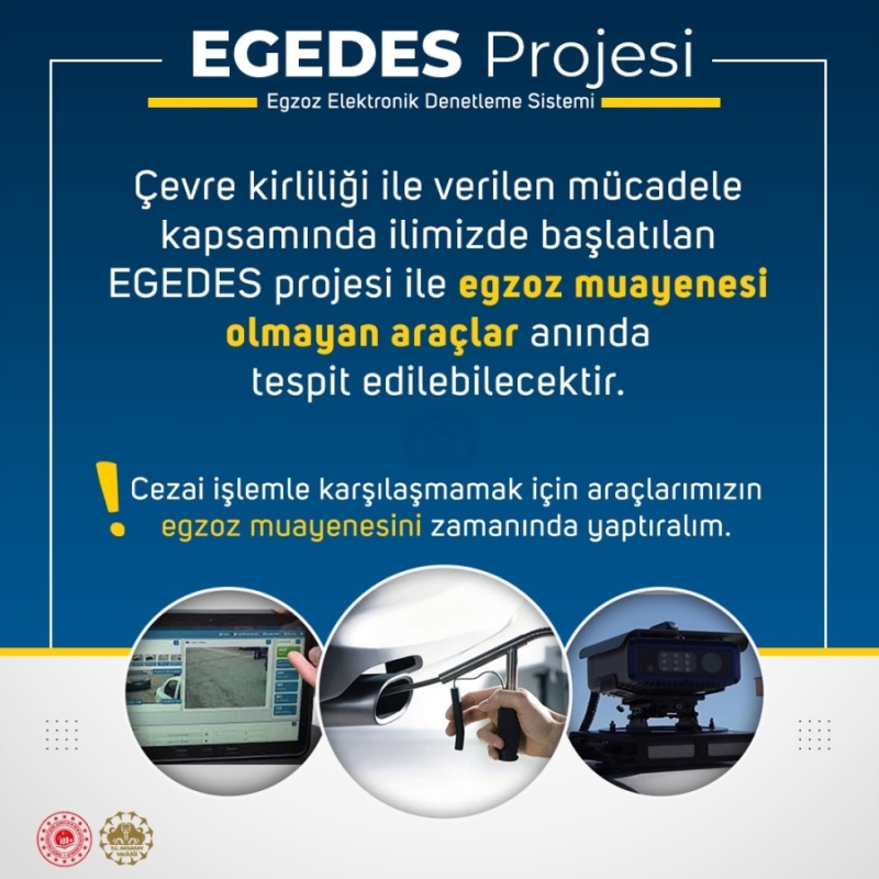 EGZOZ MUAYENESİ YAPTIRILMAYAN ARAÇLAR TRAFİKTE ANLIK OLARAK TESPİT EDİLECEK.