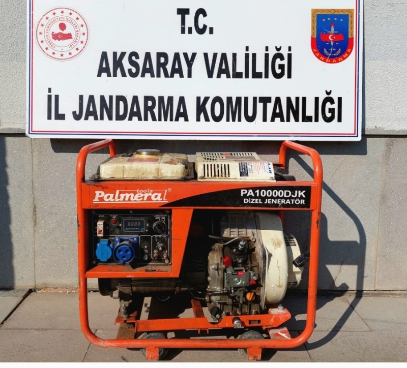 Aksaray da jeneratör hırsızı yakalandı 