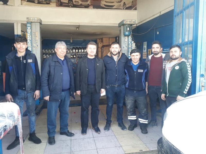 Başkan Dinçer Sanayi Esnaflarını Ziyaret Etti