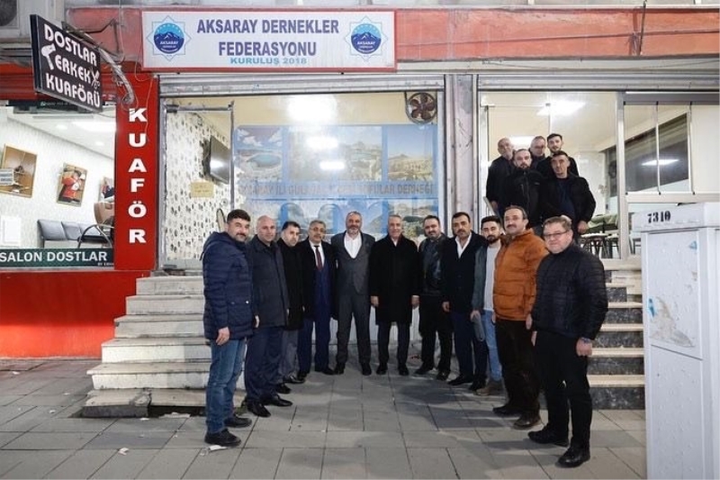 İSTANBULDA BELEDİYE BAŞKANINDAN AKSARAYLILAR GÜNÜ ZİYARETİ