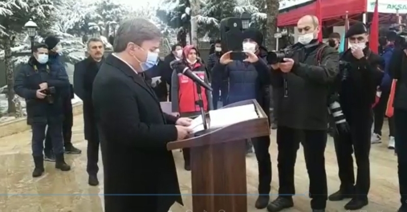 Aksaray Şehitliğinde 18 Mart Çanakkale Zaferinin 107.Yıl Dönümü Etkinliği Yapıldı