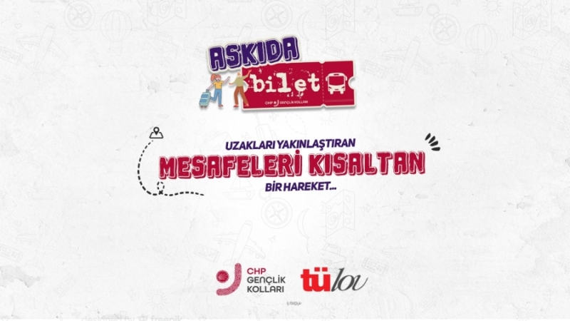 Aksaray CHP gençlik kolları askıda bilet kampanyası başlattı