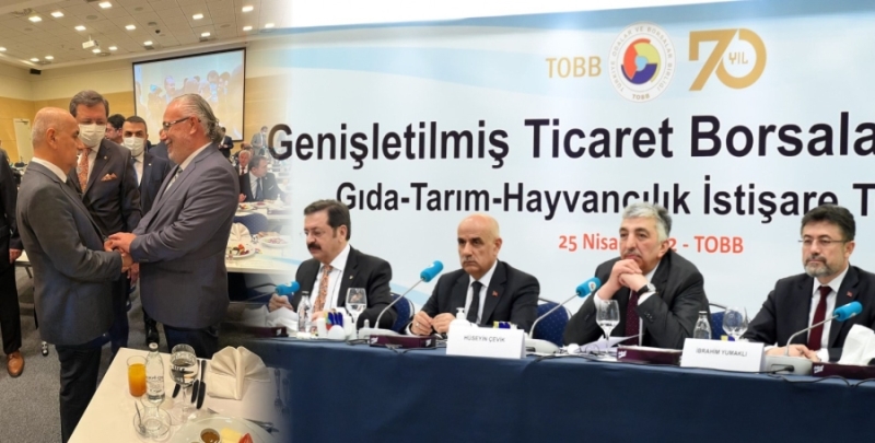 BAŞKAN ÖZKÖK BORSALAR KONSEYİNDE YENİ BAKAN VE EKİBİYLE İSTİŞAREDE BULUNDU