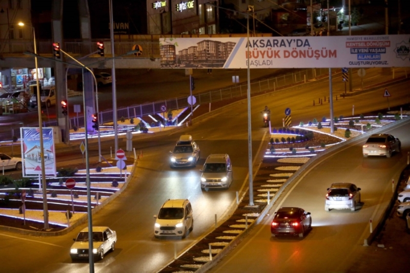 Makas Kavşağı Led Aydınlatma İle Işıl Işıl Oldu