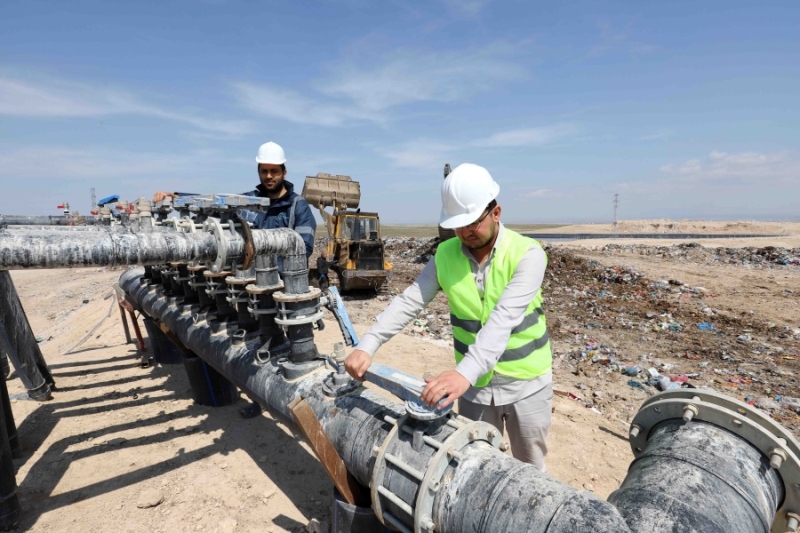 KATI ATIK DEPOLAMA TESİSİNDE ATIKLAR ENERJİYE DÖNÜŞÜYOR   