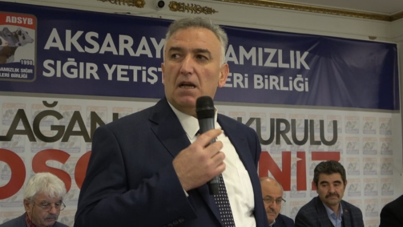 Aksaray Damızlık Sığır yetiştiricileri Birliği  Başkan Bekir Kayan 4.Kez Güven Tazeledi