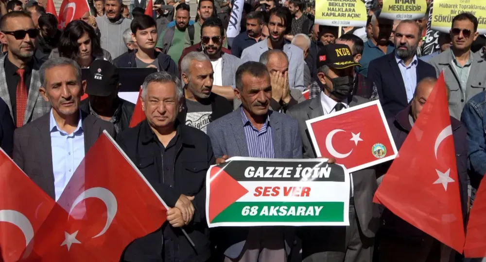 AKSARAY’DAN MAZLUMA DESTEK KATİL’E LANET!!!