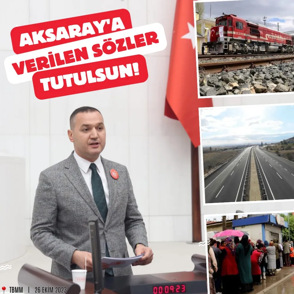 AKSARAY KAMUOYUNDAN MİLLETVEKİLİ YALDIR’IN DEMİRYOLU ÇAĞRISINA TAM DESTEK!!!