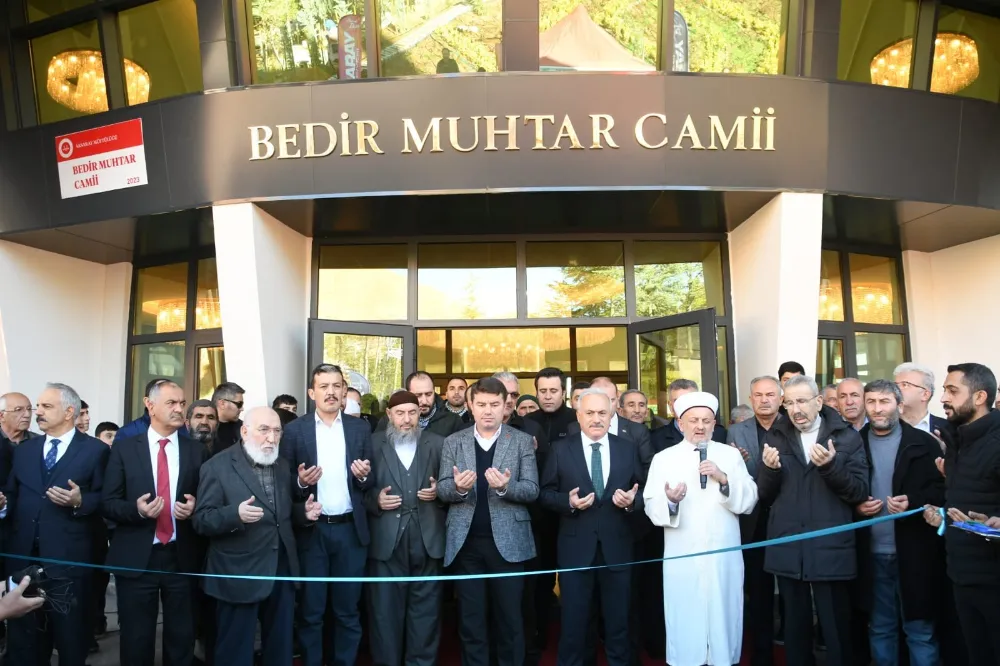 HİZMETE AÇILAN BEDİR MUHTAR CAMİİ VE KÜLLİYESİNİ GEZENLER BEĞENDİ!
