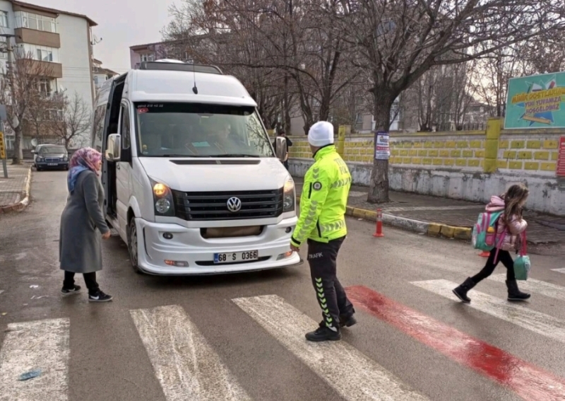 2022-2023 Eğitim ve Öğretim yılı 2. Dönem başlamasıyla birlikte okul servisleri denetlendi