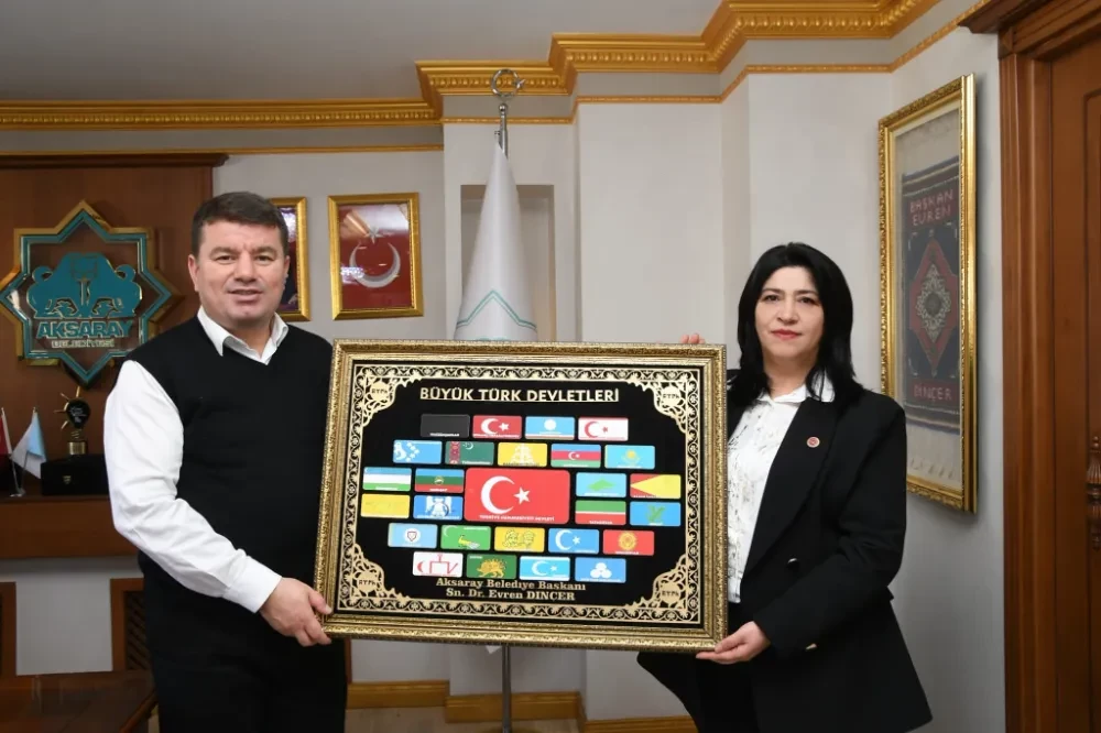 Aksaray Büyük Bölcek Muhtarı Songül Demir Başkan Dinçer