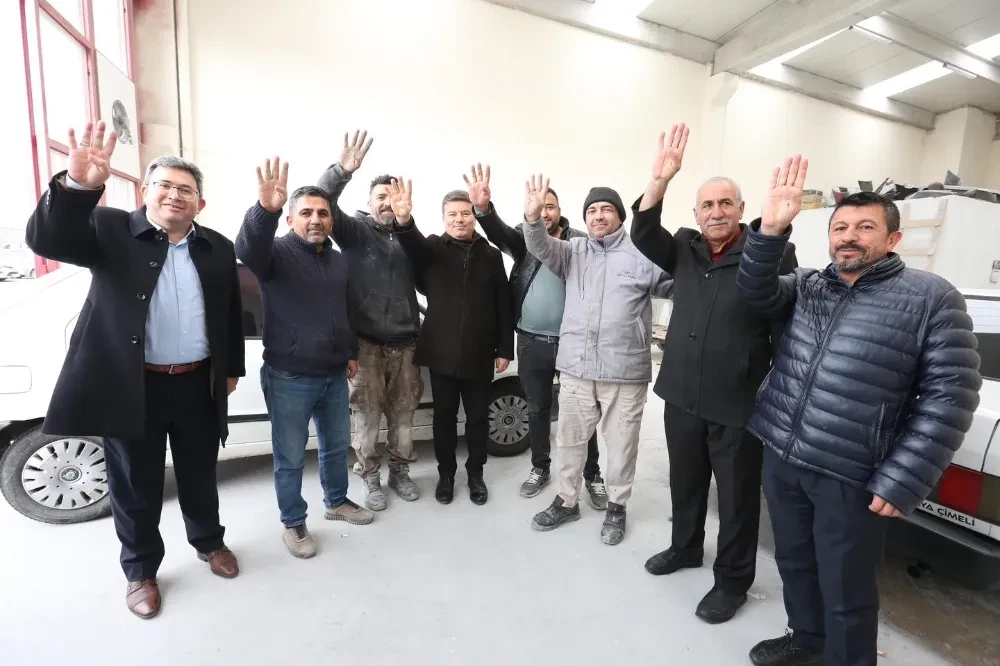 BAŞKAN DİNÇER’E SANAYİ ESNAFLARINDAN TAM DESTEK