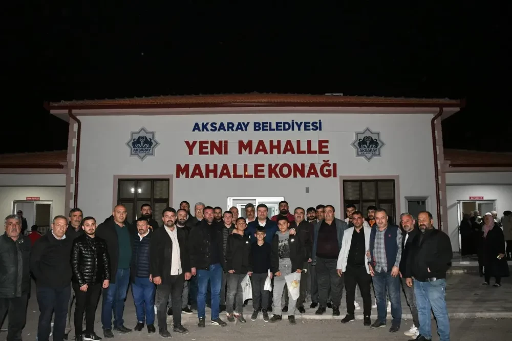 BELEDİYE BAŞKANI DR. EVREN DİNÇER YENİ MAHALLE SAKİNLERİ İLE MAHALLE KONAĞINDA BİR ARAYA GELDİ  