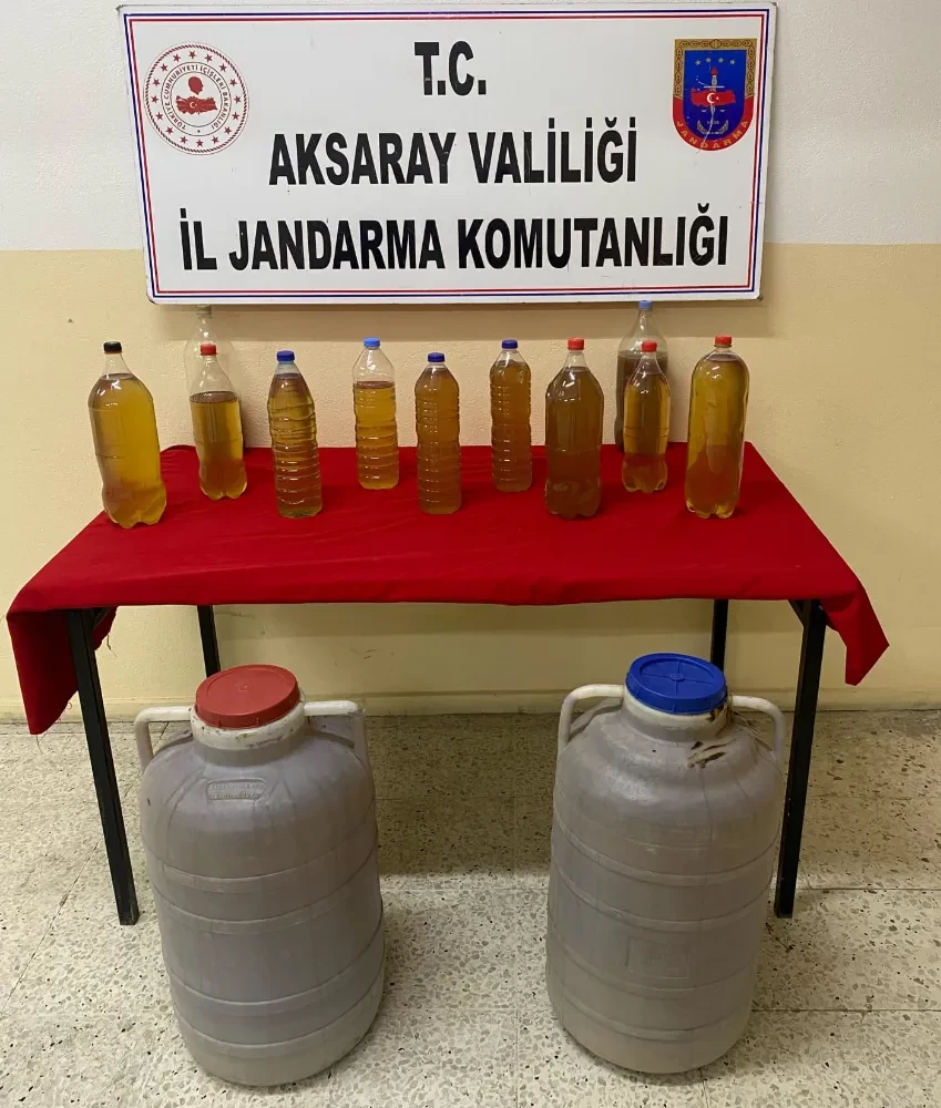 Jandarma’dan Aksaray’da Sahte Ve Kaçak İçi Operasyonu