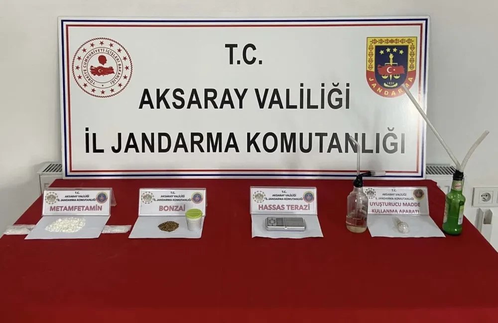 Aksaray da uyuşturucu ticareti yapan 2 şahıs yakalandı 