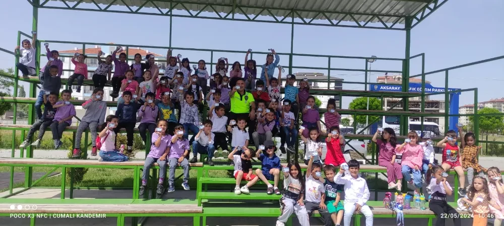 Aksaray Emniyeti  1 yılda 12550 Öğrenciye trafik eğitimi verdi