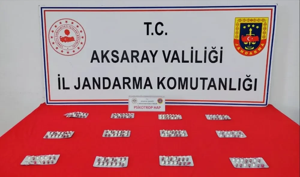 Aksaray’da 192 Adet Uyuşturucu hap ele geçirildi