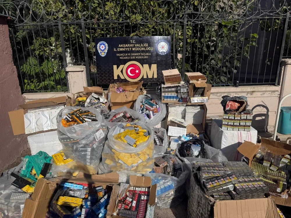 Aksaray’da 26 Milyon TL’lik Kaçak Ürün Operasyonu