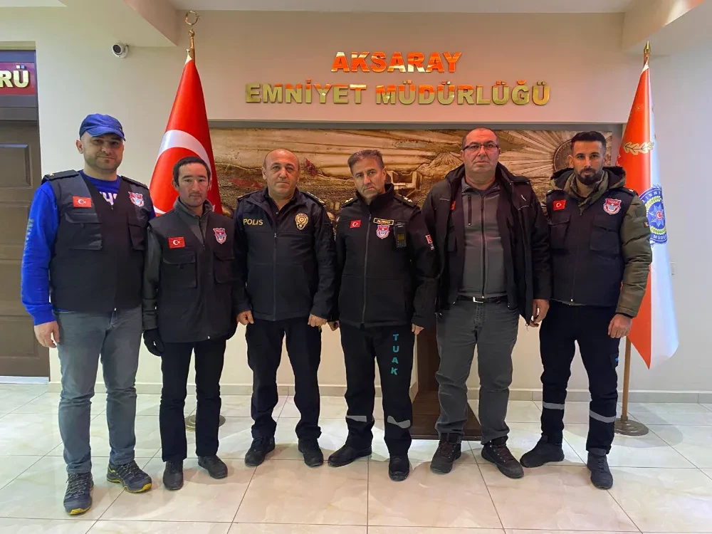 Aksaray Turkuaz Arama Kurtarma Ekibi, Aksaray Emniyet Müdürünü Ziyaret Etti