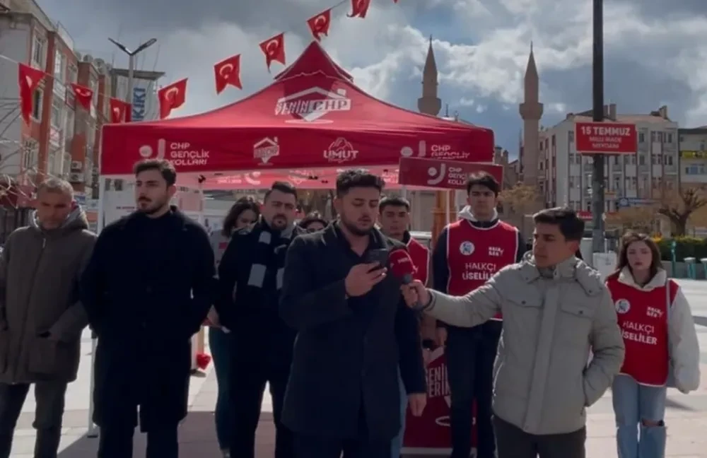 CHP Aksaray Gençlik Kolları Başkanı Kerem Anuf, 