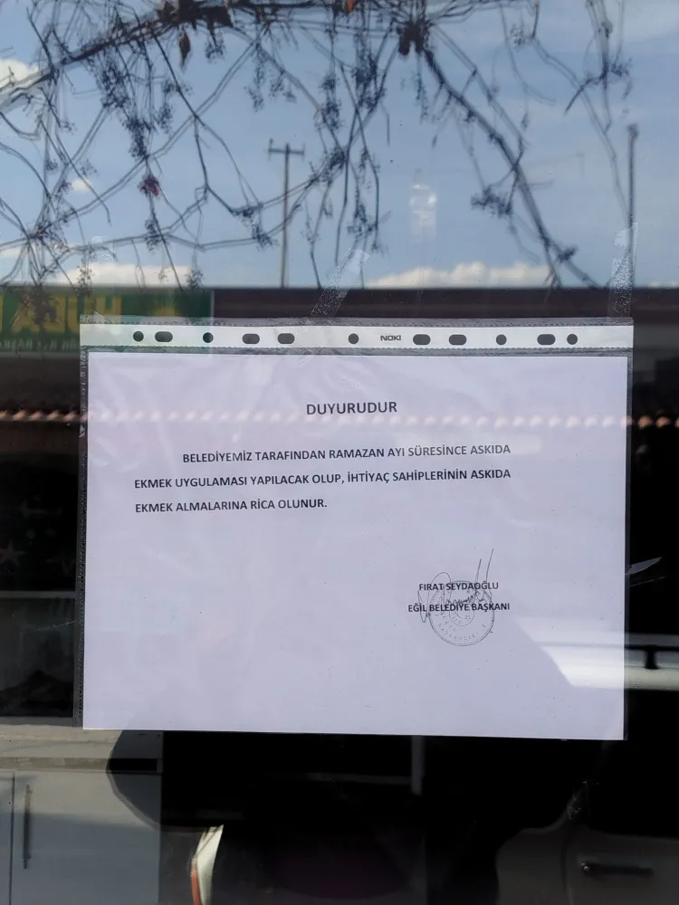 DİYARBAKIR EĞİL BELEDİYESİ UNUTULAN “ASKIDA EKMEK” GELENEĞİNİ YENİDEN BAŞLATTI