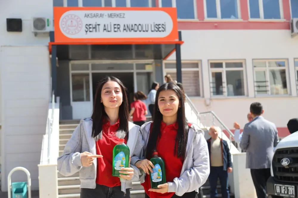 Şehit Ali Er Anadolu Lisesi Öğrencilerinden Atık Yağ Kampanyasına Destek