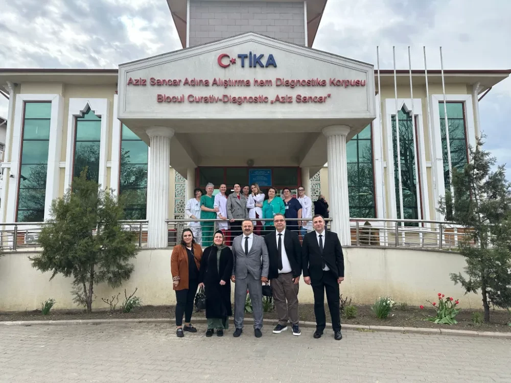 Rektör Arıbaş, TİKA Moldova-Aziz Sancar   Tanı ve Tedavi Hastanesi’ni ziyaret etti